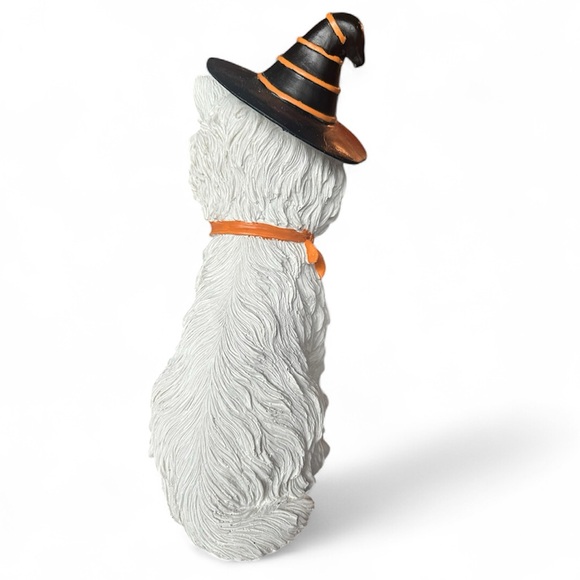 New Westie Halloween Dog Figurine with Pumpkin - Picture 3 of 4